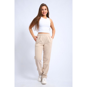 Брюки женские 8048л флис (последний размер) бежевый 54