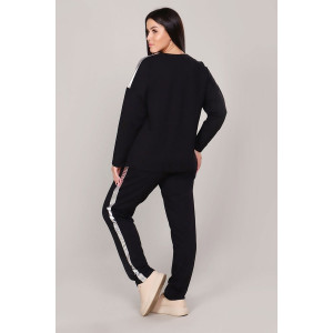 Костюм двойка женский 345 "Fitolady" футер 2-х нитка (последний размер) синий 52