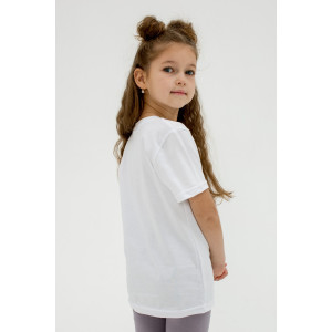 Футболка детская "Дерис" 40504 кулирка (последний размер) белый 128