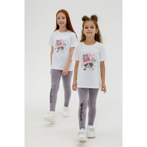 Футболка детская "Дерис" 40504 кулирка (последний размер) белый 128