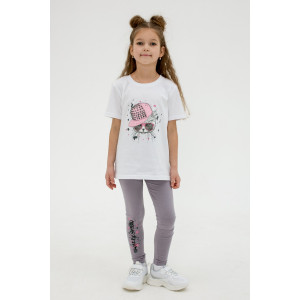 Футболка детская "Дерис" 40504 кулирка (последний размер) белый 128