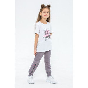 Футболка детская "Дерис" 40504 кулирка (последний размер) белый 128