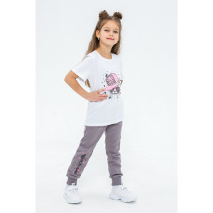 Футболка детская "Дерис" 40504 кулирка (последний размер) белый 128