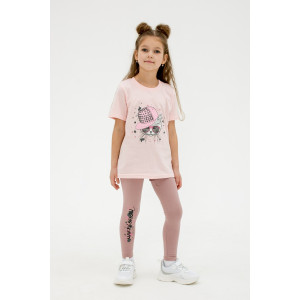 Футболка детская "Дерис" 40504 кулирка (последний размер) персиковый 140