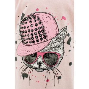 Футболка детская "Дерис" 40504 кулирка (последний размер) персиковый 140