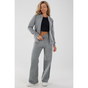 Костюм двойка женский К-062 футер варёнка (последний размер) серый 54