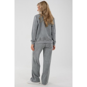 Костюм двойка женский К-062 футер варёнка (последний размер) серый 54