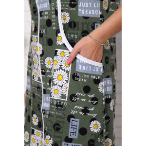 Халат женский 00960 кулирка (последний размер) зеленый 50