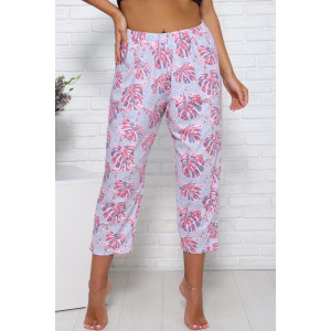 Бриджи женские 00901 кулирка (последний размер) светло-серый меланж 58