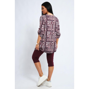 Костюм двойка женский 01052 кулирка (последний размер) бордовый 52