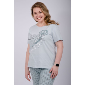 Пижама женская "Джелли 2" (брюки) кулирка (последний размер) 56