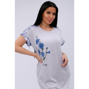 Сорочка женская "Цикорий" кулирка (последний размер) 50