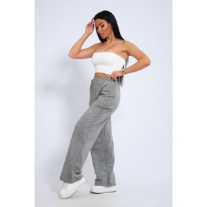 Брюки женские БР-11 футер 2-х нитка (последний размер) серый 62