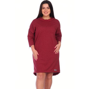 Туника женская Т-30 футер с лайкрой (последний размер) бордо 50