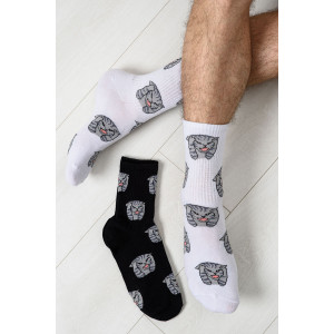 Носки мужские "Драматик кот" - упаковка 2 пары