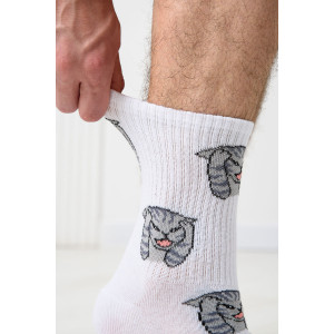 Носки мужские "Драматик кот" - упаковка 2 пары