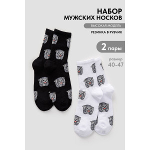 Носки мужские "Драматик кот" - упаковка 2 пары