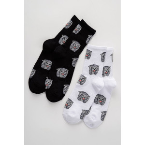 Носки мужские "Драматик кот" - упаковка 2 пары