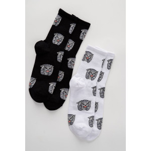 Носки мужские "Драматик кот" - упаковка 2 пары