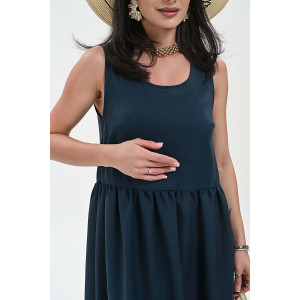 Сарафан женский №059315 лён (р-ры: 44-52) изумрудный