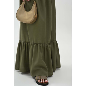 Сарафан женский №059315 лён (р-ры: 44-52) хаки