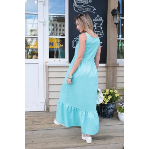 Сарафан женский №059315 лён (р-ры: 44-52) тиффани