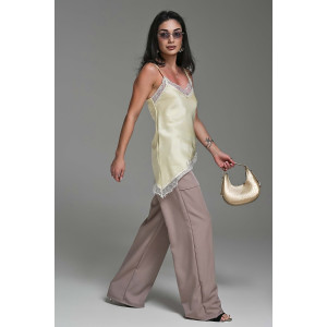 Брюки женские №059313 полиэстер (р-ры: 42-52) бежевый