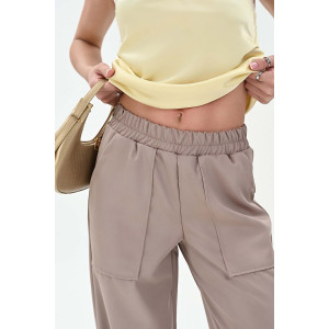 Брюки женские №059313 полиэстер (р-ры: 42-52) бежевый