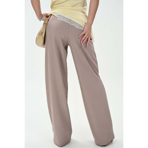 Брюки женские №059313 полиэстер (р-ры: 42-52) бежевый
