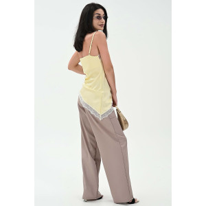 Брюки женские №059313 полиэстер (р-ры: 42-52) бежевый