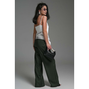 Брюки женские №059313 полиэстер (р-ры: 42-52) зеленый