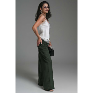 Брюки женские №059313 полиэстер (р-ры: 42-52) зеленый