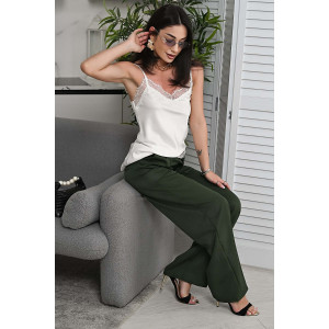 Брюки женские №059313 полиэстер (р-ры: 42-52) зеленый