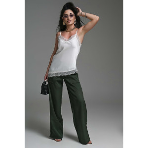 Брюки женские №059313 полиэстер (р-ры: 42-52) зеленый