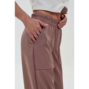 Брюки женские №059313 полиэстер (р-ры: 42-52) розовый