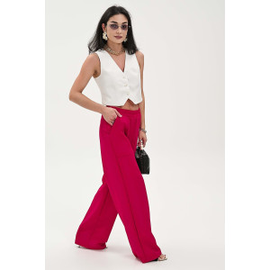Брюки женские №059313 полиэстер (р-ры: 42-52) фуксия