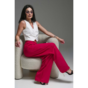 Брюки женские №059313 полиэстер (р-ры: 42-52) фуксия