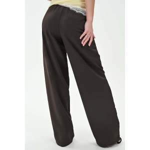 Брюки женские №059313 полиэстер (р-ры: 42-52) темный шоколад