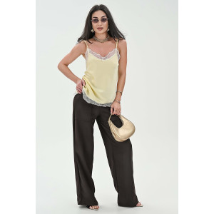 Брюки женские №059313 полиэстер (р-ры: 42-52) темный шоколад