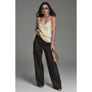 Брюки женские №059313 полиэстер (р-ры: 42-52) темный шоколад