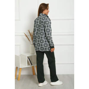 Костюм двойка женский №33 футер с лайкрой 2-х нитка (р-ры: 50-60) хаки