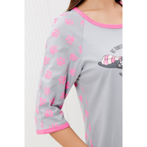 Сорочка женская №42313 кулирка (р-ры: 44-54) серый