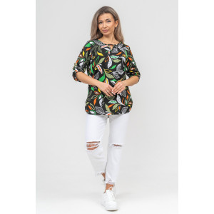 Туника женская №36891 кулирка (р-ры: 48-62) зеленый
