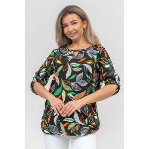 Туника женская №36891 кулирка (р-ры: 48-62) зеленый