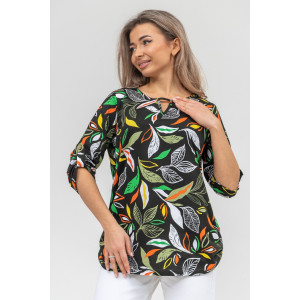 Туника женская №36891 кулирка (р-ры: 48-62) зеленый