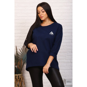 Туника женская №33511 кулирка с лайкрой (р-ры: 50-64) синий