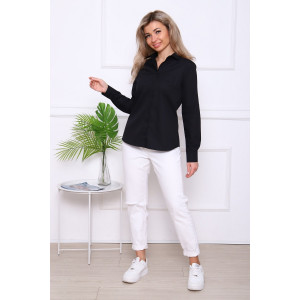 Туника женская №57086 тиси (р-ры: 42-56) черный