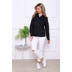 Туника женская №57086 тиси (р-ры: 42-56) черный