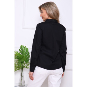 Туника женская №57086 тиси (р-ры: 42-56) черный