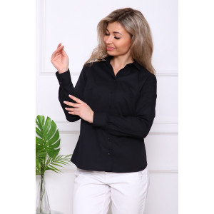 Туника женская №57086 тиси (р-ры: 42-56) черный